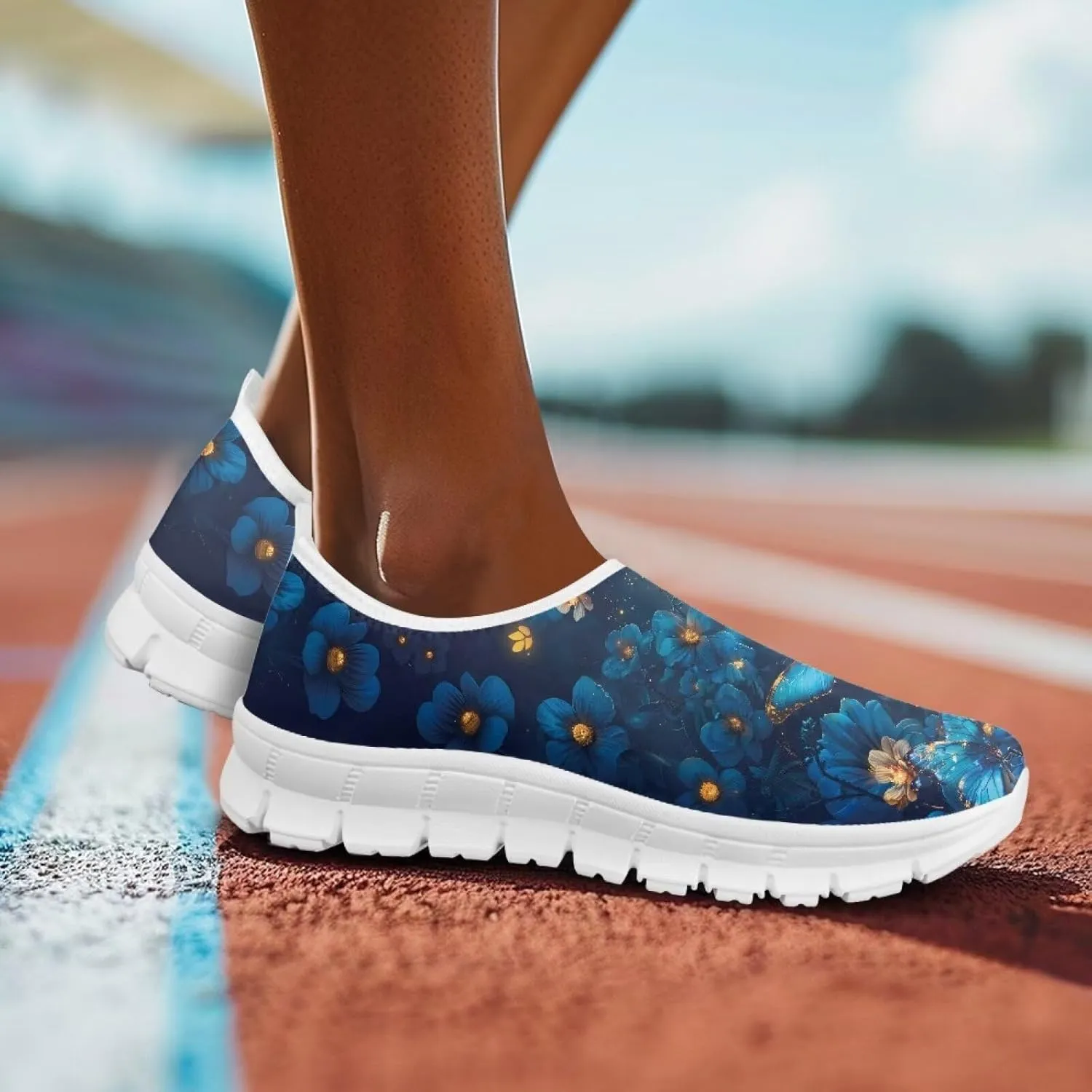 Womens Walking Shoes Slip on Loafers Tennis Shoes Casual Mesh Running Sneakers