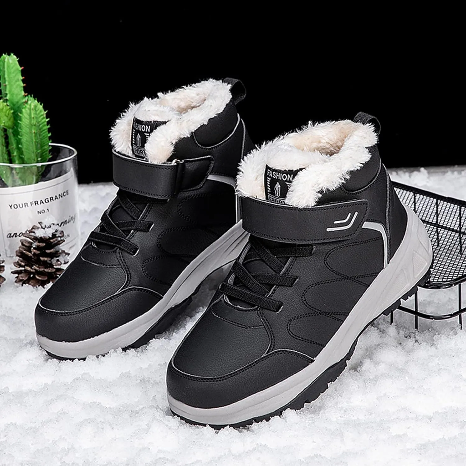 Women's Waterproof Snow Boots Wide Width Women's Waterproof Boots Tall Fuzzy Knee High Winter Boots for Women Cute Waterproof Comfortable Walking Boots Women Womens Winter Ankle Boots