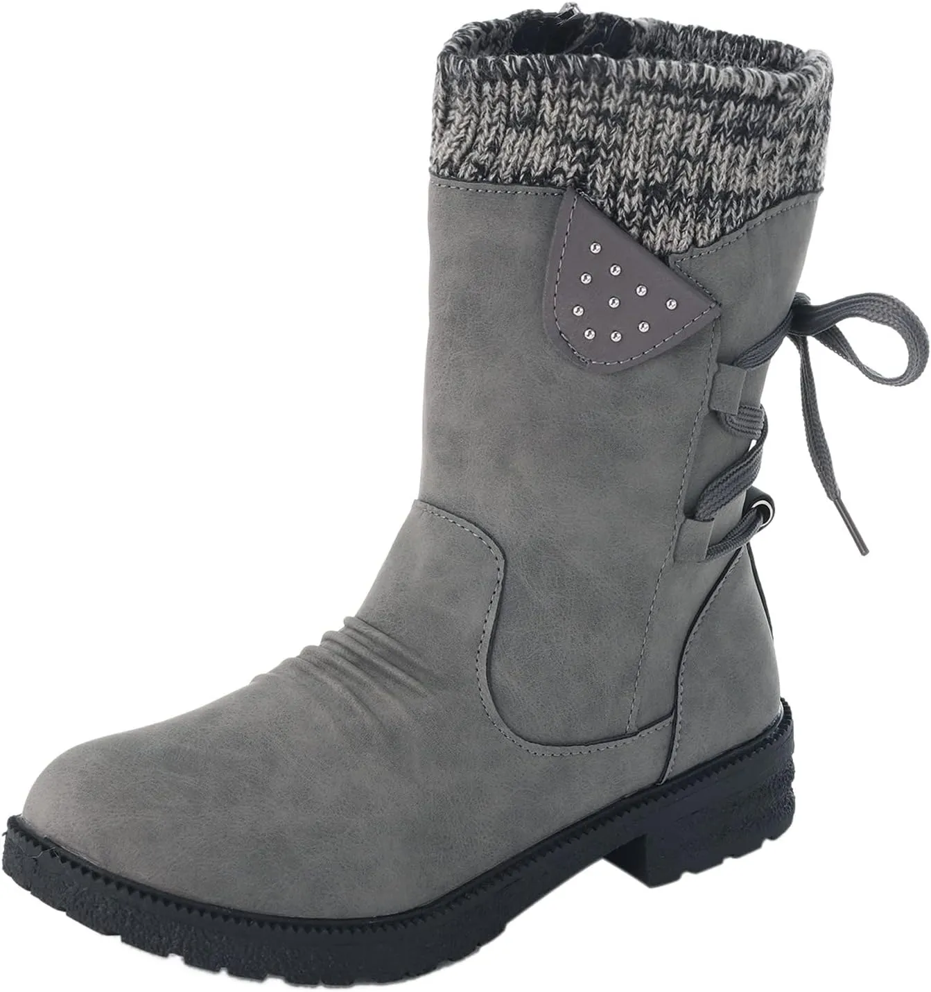 Women's Waterproof Snow Boots Wide Width Women's Waterproof Boots Tall Fuzzy Knee High Winter Boots for Women Cute Waterproof Comfortable Walking Boots Women Womens Winter Ankle Boots