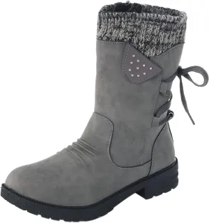 Women's Waterproof Snow Boots Wide Width Women's Waterproof Boots Tall Fuzzy Knee High Winter Boots for Women Cute Waterproof Comfortable Walking Boots Women Womens Winter Ankle Boots
