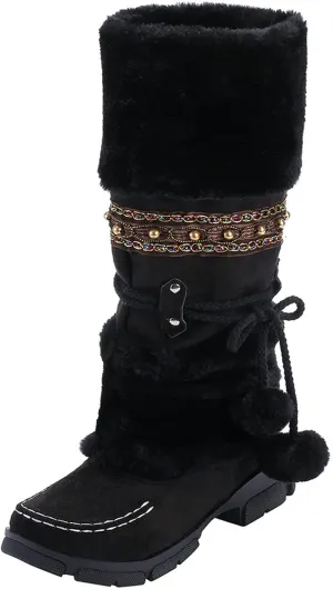 Womens Winter Boots Waterproof Insulated Wide Width Womens Waterproof Winter Boots Ankle Zip Snow Boots Womens Size 6 Warm Winter Boots for Women Waterproof Snow Boots Wide Waterproof
