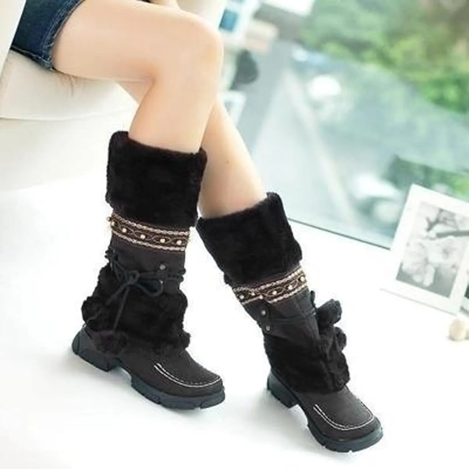 Womens Winter Boots Waterproof Insulated Wide Width Womens Waterproof Winter Boots Ankle Zip Snow Boots Womens Size 6 Warm Winter Boots for Women Waterproof Snow Boots Wide Waterproof