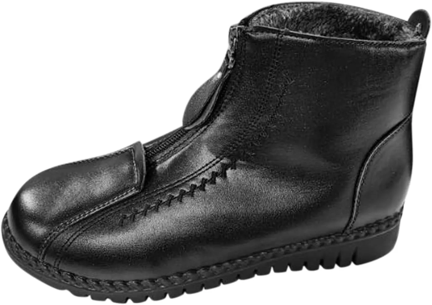 Womens Winter Boots Waterproof Wide Leg Women's Waterproof Boots Black Womens Snow Shoes Waterproof Insulated Garden Boots for Women Waterproof Slip on Botas Para El Invierno De Mujer Impermeables