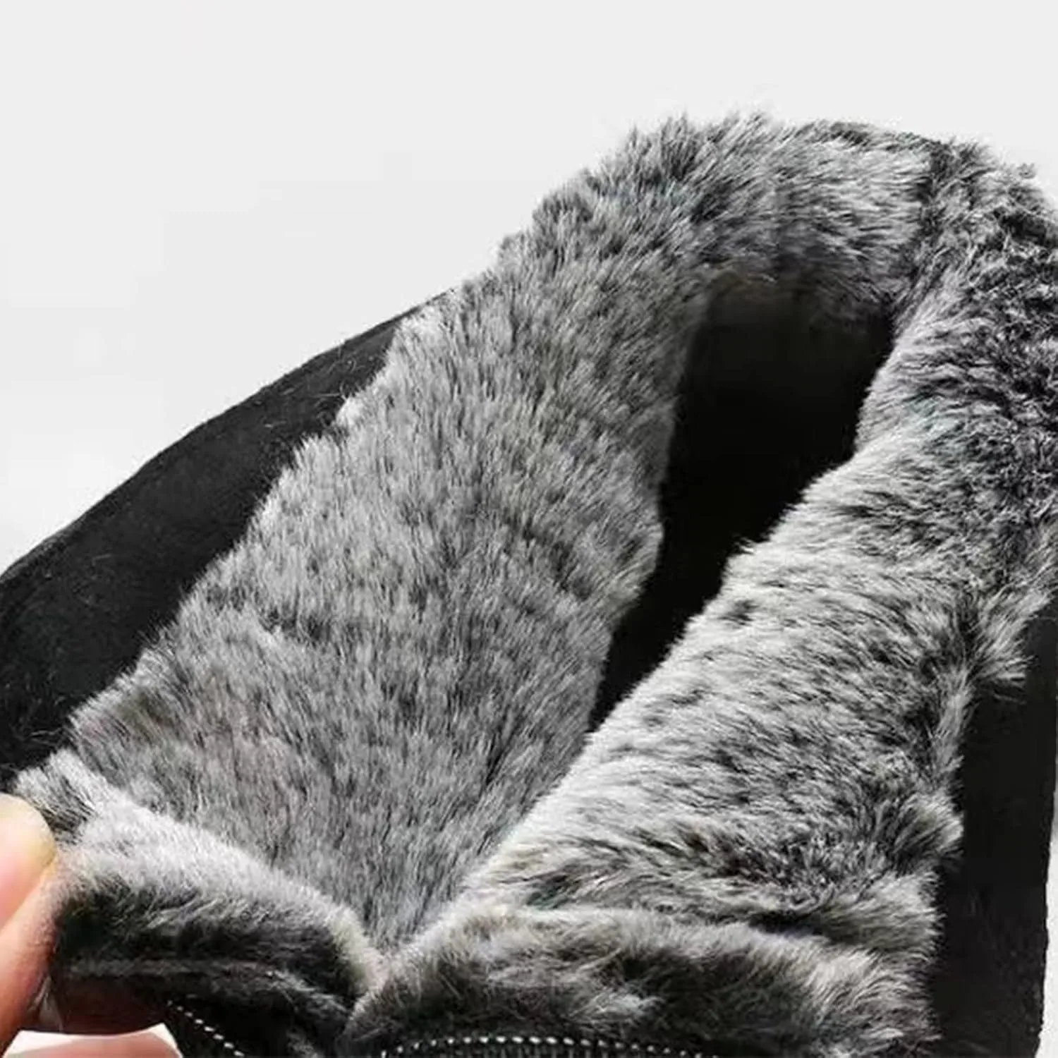 Womens Winter Boots Waterproof Wide Leg Women's Waterproof Boots Black Womens Snow Shoes Waterproof Insulated Garden Boots for Women Waterproof Slip on Botas Para El Invierno De Mujer Impermeables