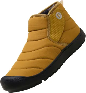 Womens Winter Warm Slip On Platform Snow Boots for Women Non-Slip Ankle Booties