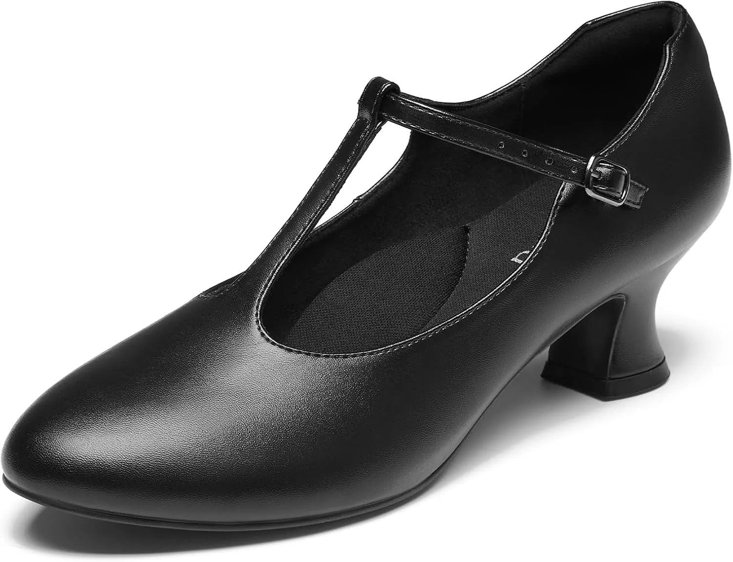 YESSA T-Strap Character Shoes for Women Dance Shoes 1920s Shoes for Ballroom Latin Salsa Folklorico Flamenco Tango Swing 2"/2.5"