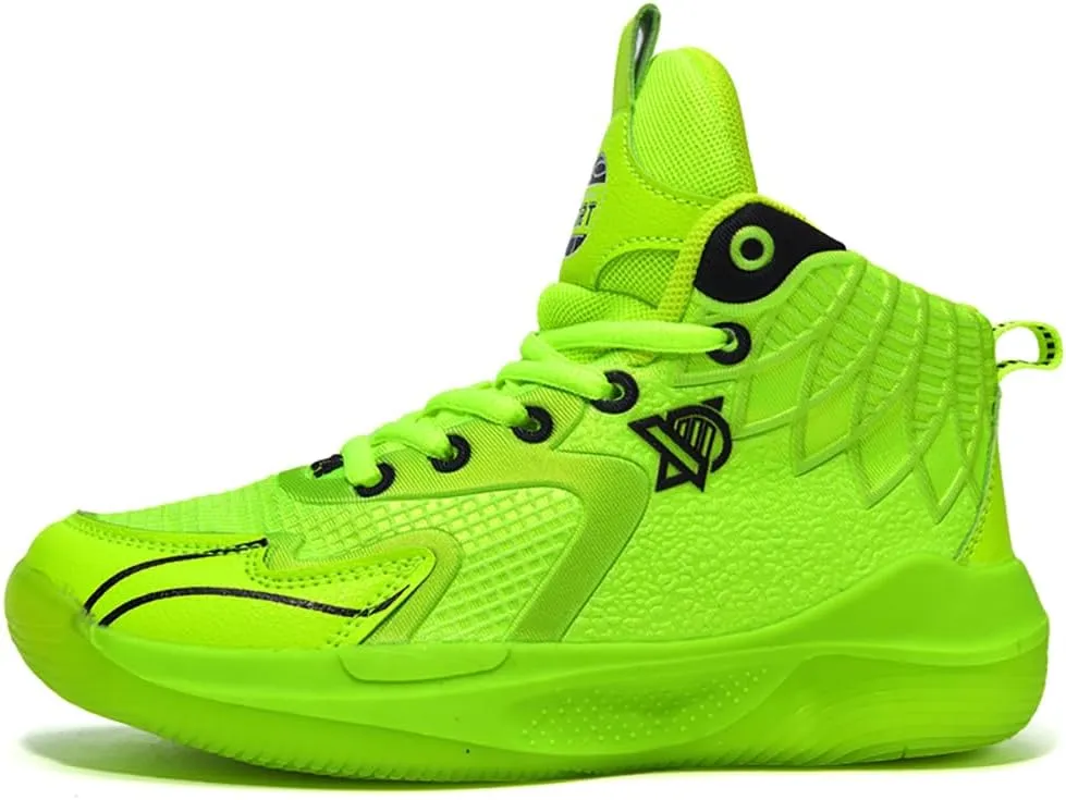 Youth Basketball Shoes, Student Sports Shoes, Breathable, Anti Slip, Shock-Absorbing, Unisex