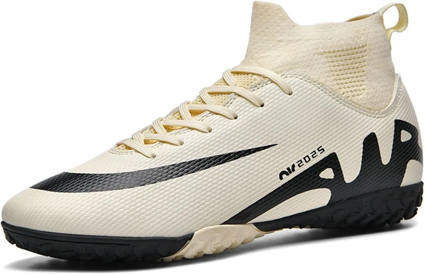 Youth Football Cleats Professional, Soccer Cleats Lightweight Lace Up, Shock Resistant Training Ground Baseball Turf Shoes