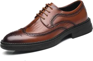 YZABEL Leather Men's Loafers Luxury Formal Men's Casual Shoes Slip on Pointed Toe Dress Shoes for Men Formal Shoes Men Classic Patent Leather Shoes for Men